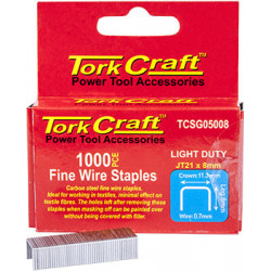 Flat Wire Staple 21g X 0.7mm X 8mm Jt21 1000pc C/steel For Tcsg0500