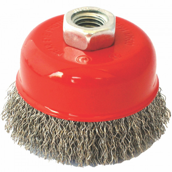 Wire Cup Brush 75 X M14 Crimped Stainless Steel Tcw Wire Cup Brush 75 X M14 Crimped Stainless Steel Tcw
