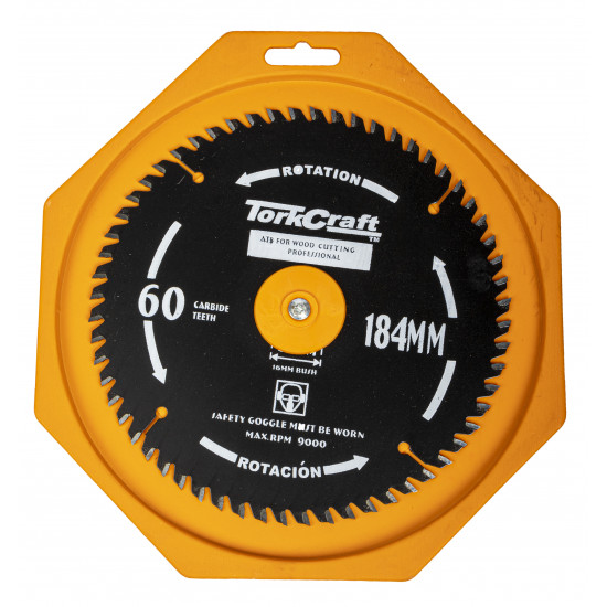 Saw Blade Thin Kerf 184 X 60t 20/16 Tct Saw Blade Thin Kerf 184 X 60t 20/16 Tct