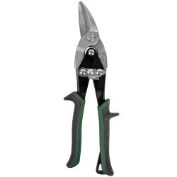 Tin Snip 260mm Right & Straight Cut Green