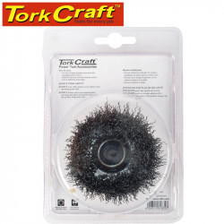 Wire Cup Brush Crimped Plain 75mmxm14 Blister