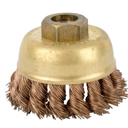 Wire Cup Brush N/spark Twisted 65mmxm14 Bulk
