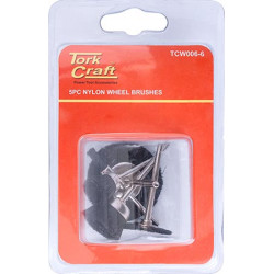Wire Brushes Mini 5pc Nylon 3.2mm Shaft Assorted Shapes