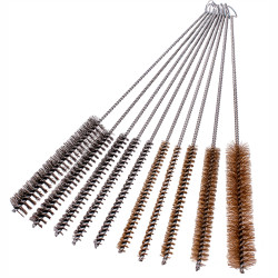 Tube Pipe Brush Set Brass 10pc