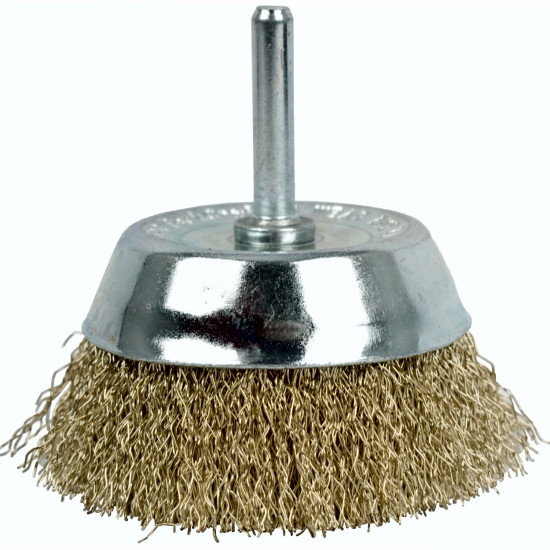 Wire Cup Brush 75mm X 6mm Shaft Blister