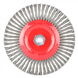 Wire Wheel Brush Single Section Twisted Stinger 175mmxm14 Blister