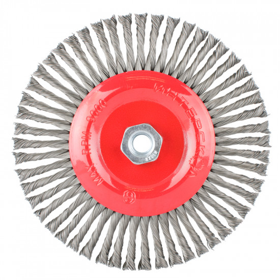 Wire Wheel Brush Single Section Twisted Stinger 175mmxm14 Blister Wire Wheel Brush Single Section Twisted Stinger 175mmxm14 Blister