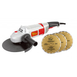 Angle Grinder Tcag0230 C/w Diamond Blade Seg Tcdb20230-3p